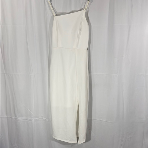 Hello Molly White Sheath Dress with Slit Size XS - Picture 2 of 10